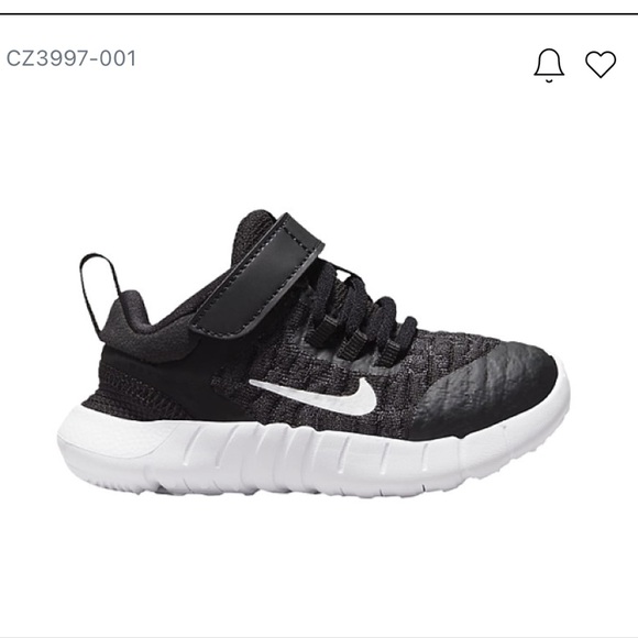 Nike Free RN 2021 Baby Sneakers color Black Toddler size 4 - Picture 1 of 11